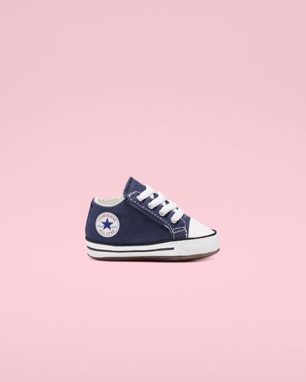 Dívčí Boty Vysoké Converse Chuck Taylor All Star Cribster Easy-On Tmavě Blankyt Béžový Bílé | CZ BQRX38